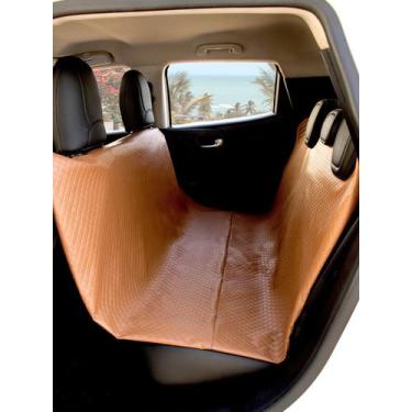 Imagem de Protetor Pet De Veiculo Para Banco Traseiro - deccoralle, Caramelo