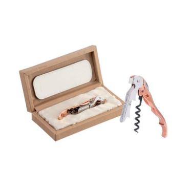Imagem de Saca-Rolha Abridor Pulltex Pulltaps Banhado a Ouro 24k Rose