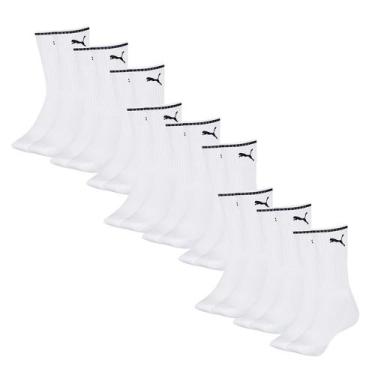Imagem de 9 Pares De Meias Cano Alto Masculina Adulto Com Solado Atoalhado - Sel