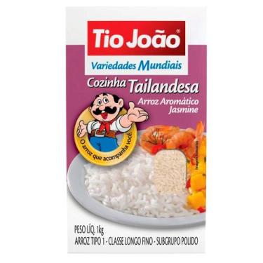 Imagem de Arroz Aromático Jasmine Variedades Mundiais Tio João 1kg