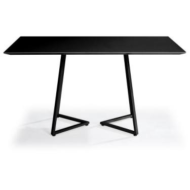 Imagem de Mesa Jantar Floripa Aço Carbono Preto - Drop mobiliário