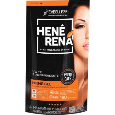 Imagem de Hene Rena Em Gel 180g Preto Café Embelleze