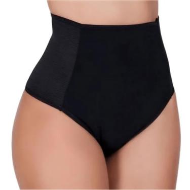Imagem de Calcinha Cinta Modeladora Com Pala Pós Parto Cintura Alta Compressão L