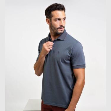 Imagem de Camisa Polo Elegant Masculina Cinza Cromo - Cado Wear, M