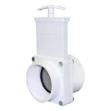 Imagem de Valterra Válvula de porta de PVC 4309, branca, 7,62 cm FPT x Slip