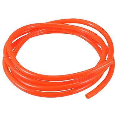 Imagem de X AUTOHAUX Tubo de 0,31" x 79" 8 mm x 2 m Carburador Linha de Ventilação de Combustível Linha Universal de Gasolina Tubo de Mangueira para ATV Dirt Bike Go Kart Ciclomotor Bolso Scooter Laranja