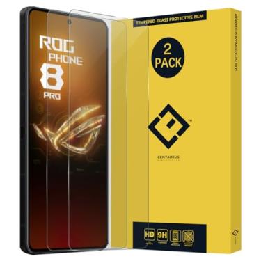 Imagem de OCESTORE Pacote com 2 películas protetoras de tela antiarranhões, dureza 9H, película protetora de vidro temperado para A sus ROG Phone 8 / ROG Phone 8 Pro de 6,7 polegadas.