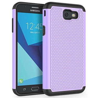 Imagem de SYONER Capa de telefone à prova de choque para Samsung Galaxy J7 V 2017 (1ª geração) / Galaxy J7 2017 / Prime/Perx/Sky Pro/Halo [roxo claro]