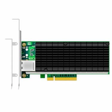 Imagem de Placa de rede GLOTRENDS ST7215 10Gb RJ45, interface PCIe 2.1 X8, controladora Intel X540-AT1, compatível com Windows Server/Linux/VMware