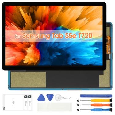 Imagem de Substituição de tela para Samsung Galaxy Tab S5e SM-T720/T725 Display LCD Digitalizador Touch Screen Assembly com kit de reparo (preto)