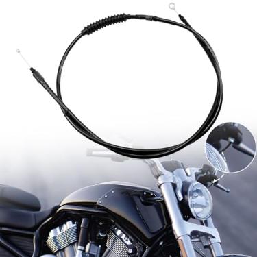 Imagem de Cabo de embreagem estendido do guidão de 59 polegadas, linha de cabo de embreagem de motocicleta com sistema de freio ABS Energia cinética para Harley Davidson Sportster XL883 Iron 1200N X48 V72