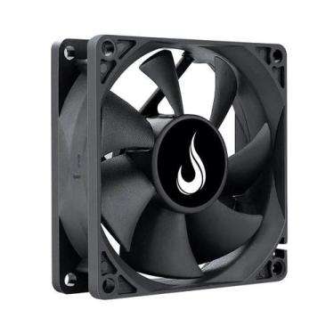 Imagem de Cooler Fan 80mm Ventoinha para Gabinete Rise Mode Black Molex 12v,  PR