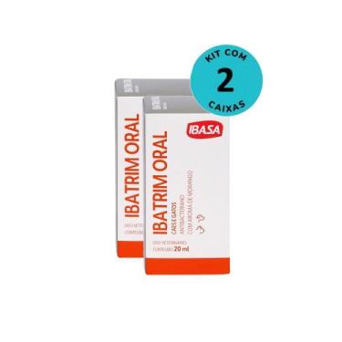 Imagem de Kit Ibatrim Oral Cães e Gatos Ibasa 20ml C/ 2 unidades