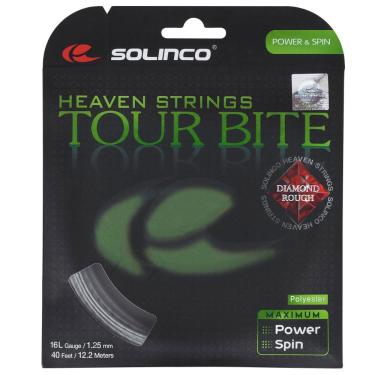 Imagem de Corda Solinco Tour Bite Diamond Rough 16L 1.25mm Prata - Set Individual