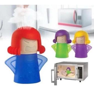 Imagem de Limpador De Microondas Boneca Angry Mama Limpeza Higienização Vaporiza