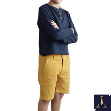 Imagem de Bermuda sarja infantil mostarda - Across Man, 08