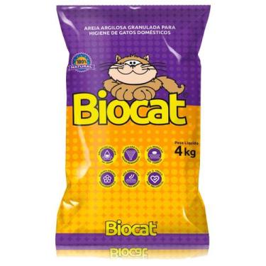 Imagem de Areia Higiênica Caixa de Areia Biocat Fina Natural 4 Kg