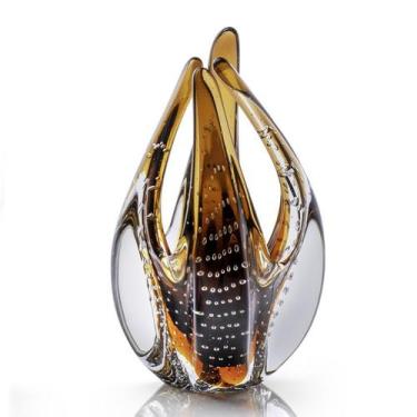 Imagem de Escultura Em Cristal Murano Marrom - São Marcos