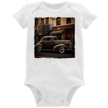 Imagem de Body Bebê Carro antigo na cidade - Foca na Moda, Branco, GG