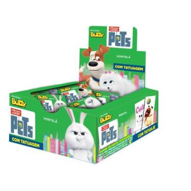 Imagem de Chiclete Buzzy Pets Hortelã RICLAN C/100 Unidades