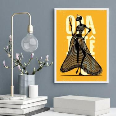 Imagem de Quadro Poster Candomblé Oxum 45x34cm - com vidro - Quadros On-line, Ma