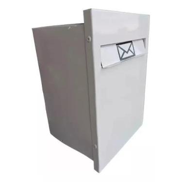 Imagem de Caixa de Correio Cartas Residencial Primor Cor Branca Muro - FICONE & 