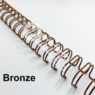 Imagem de Wire-o Espiral 1 1/4" Bronze 2:1 23 anéis - 2 unidades