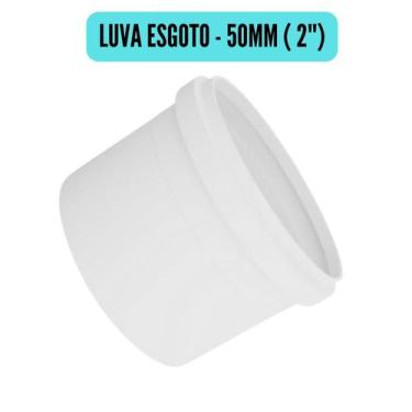 Imagem de Conexões de Esgoto 50mm 2" Branco/Cotovelo/Luva/Tee/Caps/Junção/Luva d