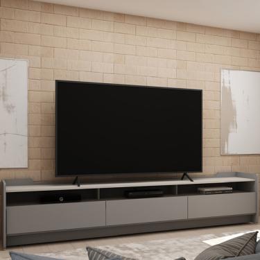 Imagem de Rack Para Tv Sublime 220 Cinza Off White - Gelius