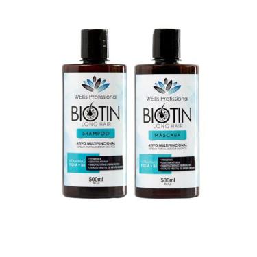 Imagem de Kit Shampoo e Máscara Vitamina A Fortalecimento dos Cabelos Auxilia no