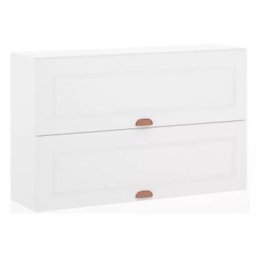 Imagem de Armário Aéreo Basculante Duplo 120 cm 2 Portas Cristal Luciane Móveis,