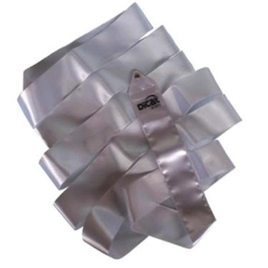 Imagem de Fita De Ginástica Rítmica Dicat Sports Cetim Cores Lisas - 6M, Prata