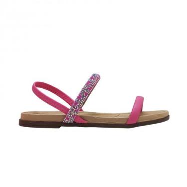 Imagem de Sandália Com Strass Casual Feminina Beira Rio 8507.103, Rosa, Aurora b