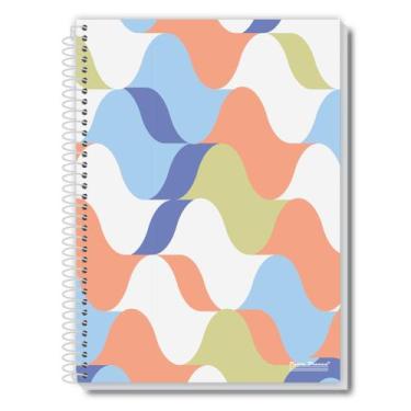 Imagem de Caderno Universitário Loop 10 Matéria 160 Folha Pauta Branca, ONDAS CO