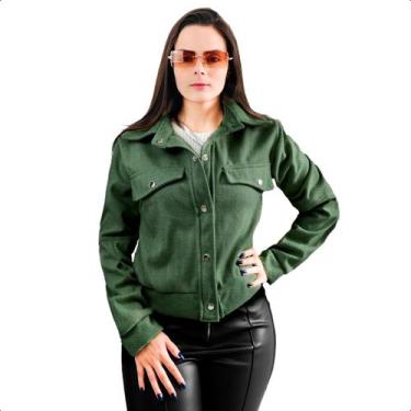 Imagem de Jaqueta Feminina Casaco Lã Batida Blusa de Frio Casaco Moda - Klizz, J