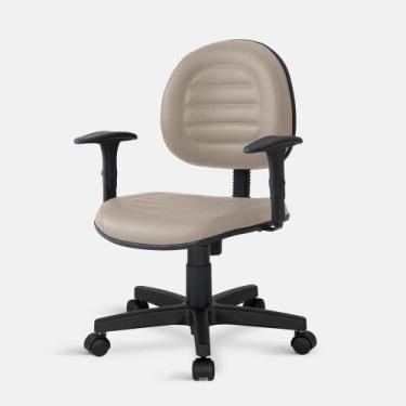 Imagem de Cadeira Executiva Belluno Giratória com Braços - Flex Cadeiras, Beige
