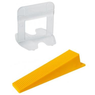 Imagem de Kit espacador nivelador smart c/ 500 pcs c/ 100 pcs de cunha porcelana