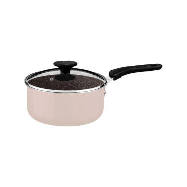 Imagem de Panela Tramontina Tunis Em Alumínio 16 Cm 1,35 L Cerâmico Rosa Trufado