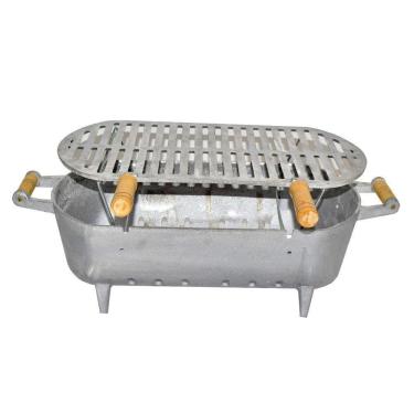 Imagem de Churrasqueira Alumínio Fundido Grosso Sem Tampa E Suporte