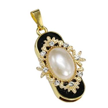 Imagem de Colar de flores de 64 GB modelo pen drives pen drive pen drive USB Stick USB Drive (branco)