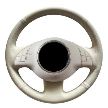 Imagem de MEWANT Capa de volante costurada à mão para acessórios de volante de carro Fiat 500