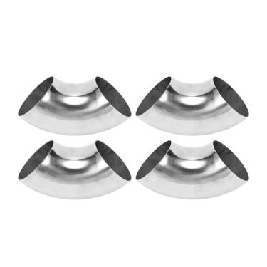 Imagem de Motoforti 4 peças 90 graus curva mandril cotovelo tubo de escape modificado carro tubulação tubulação 6.0 cm espessura OD 1,2 mm/18GA 60x160x1,2 mm 201 aço inoxidável 4 peças