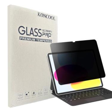Imagem de KONCOOL Pacote com 1 protetor de tela de privacidade para Galaxy Tab S10 Plus/S9 Plus/S9 FE Plus/S7 FE 5G/S8 Plus 12,4 polegadas, 1 pacote de vidro temperado para Samsung Galaxy Tablet S10+/S9 Plus/S7