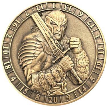 Imagem de Goliath Coins - d20 Male Human Fighter Dice Coin