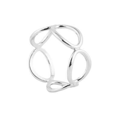 Imagem de Lenço de seda infinito redondo broche para mulheres moda círculo corrente xale cachecóis clipe fivela broches anel anel anel tamanho 12 delicado vestido acessórios joias, Medium, Zinco, Sem pedra