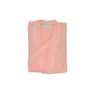 Imagem de Roupão Atoalhado 100% Algodão Briza Salmão 4022 Tamanho M