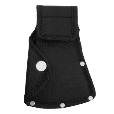 Imagem de PIYANYO Capa de lâmina de machado de nylon espesso, capa protetora adequada para trabalho ao ar livre, acampamento, caminhada e outros, preto, 1 peça