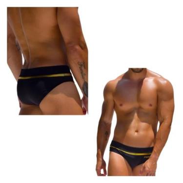 Imagem de Sunga  slip com detalhe em dourado ou prata - AA COLLECTION CURITIBA, 