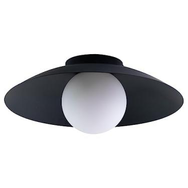 Imagem de Plafon Cuia Sobrepor 49,5cm P/led G9 Bella Iluminação St2846 (Preto)