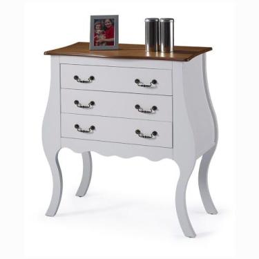 Imagem de Cômoda de Madeira com 3 Gavetas Bombê Antique - M51023 - Linz, Imbuia 